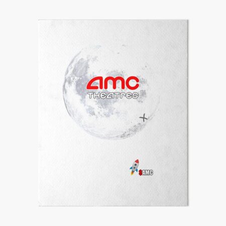 AMC Theatres Moon Landing Art Board Print
