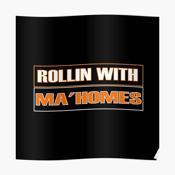 Mit Mahomies Rollen Patrick Mahomes Chiefs Poster Von Akaminalesa Redbubble