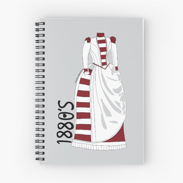 Item preview, 1880's Victorian Red Striped Dress designed and sold by Sketchbrooke.
