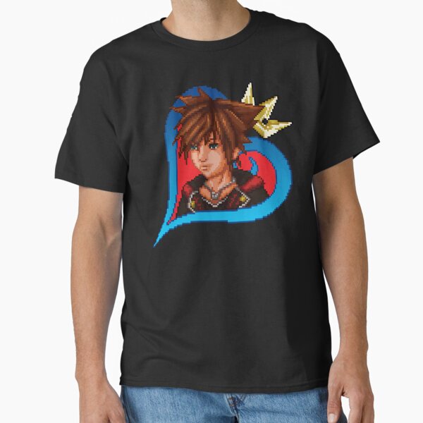 Vista previa del artículo con la obra «KH3 Sora Pixel Art Mugshot», diseñado y vendido por Geeky-Armor.