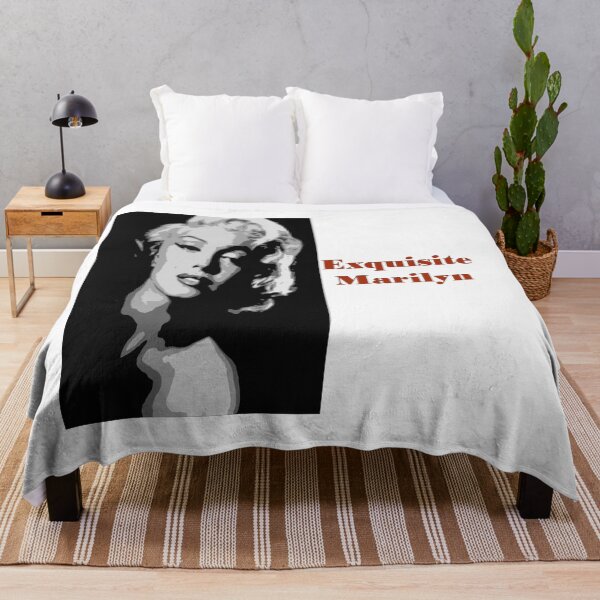 Artikelvorschau, Vintage Marilyn Monroe schwarz und weiß entworfen und verkauft von Vicky Rodden.