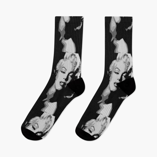Artikelvorschau, Vintage Marilyn Monroe schwarz und weiß entworfen und verkauft von Vicky Rodden.