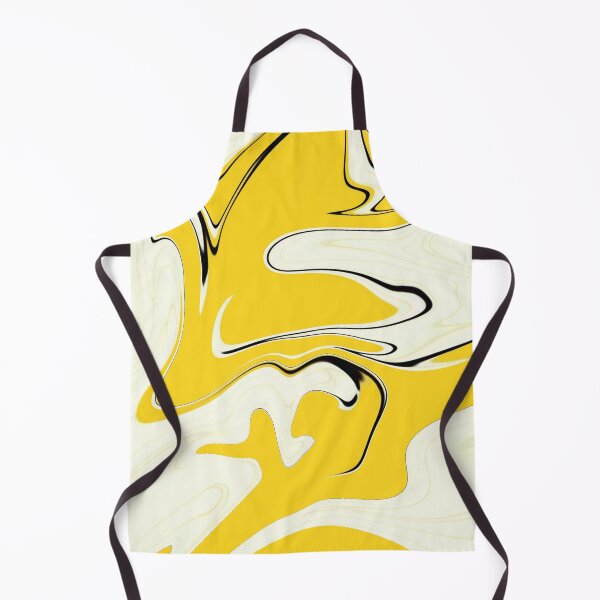 Item preview, Yellow Black White Marble Liquid Artwork designed and sold by Repayh.