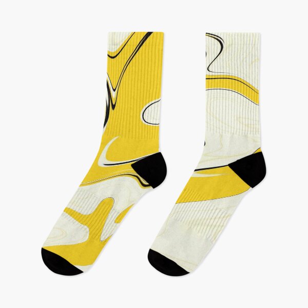 Item preview, Yellow Black White Marble Liquid Artwork designed and sold by Repayh.