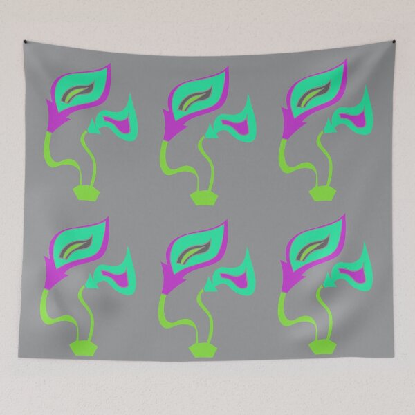 Item preview, Funky Aqua Fire Flowers1 designed and sold by VazMasDesign.