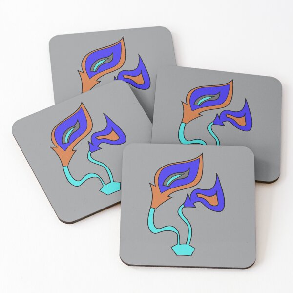 Item preview, Funky Blue Fire Flowers designed and sold by VazMasDesign.