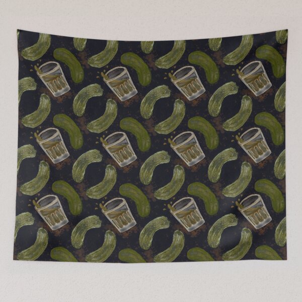 Item preview, Pickleback Pattern on Midnight  designed and sold by SaltCitySage.