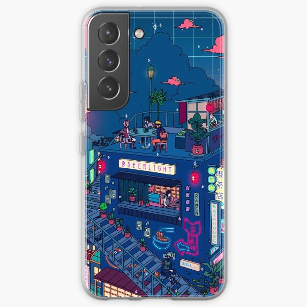 Neon Village Samsung Galaxy Flexible Hülle
