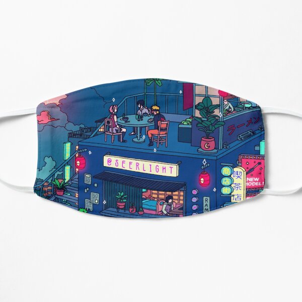 Neon Village Flat Mask