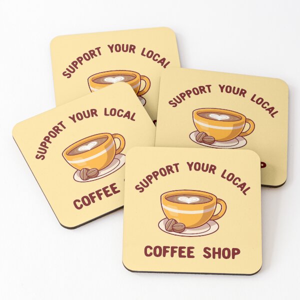 Item preview, Support your local coffee shop designed and sold by Morcawork.