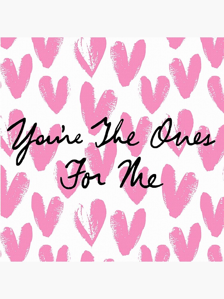 You're The Ones For Me (Painted Hearts) by polyphiliashop
