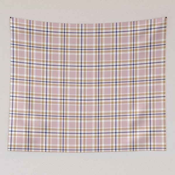 Artikelvorschau, Pink Navy Plaid Tartan Textured Pattern entworfen und verkauft von Siu-Hong Mok.