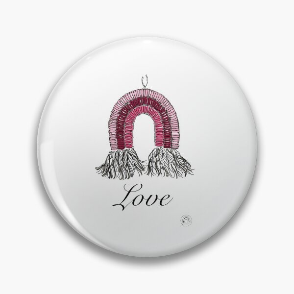 Item preview, Love #1 - a Macrame Rainbow Wall Hanging Illustration - Christian Faith Based Art designed and sold by GroovyChristian.