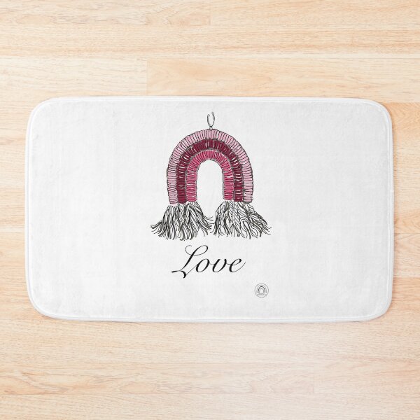 Item preview, Love #1 - a Macrame Rainbow Wall Hanging Illustration - Christian Faith Based Art designed and sold by GroovyChristian.