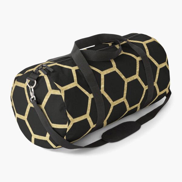 Item preview, Black and gold hexagon pattern designed and sold by SJAPhoto.