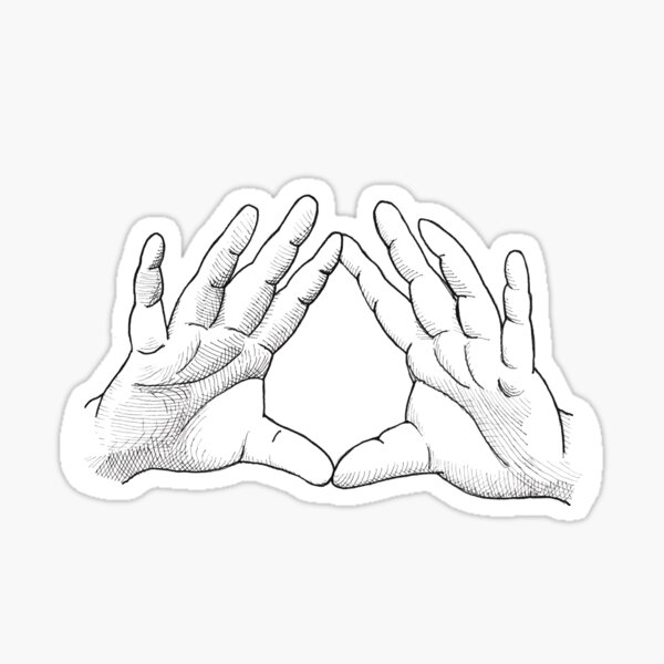 The Occultist's Hands Sticker