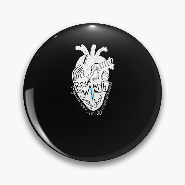 Item preview, CHD Awareness Congenital Heart Defect Brave with Every Beat designed and sold by HENRYPFEIFFER.