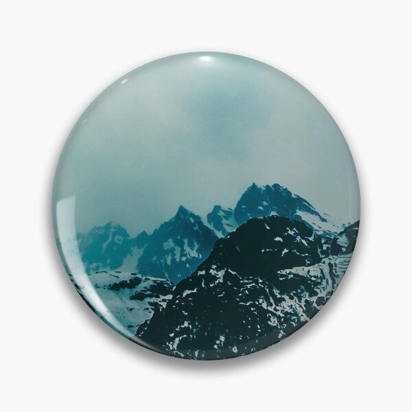 Item preview, wild peaks - Misty Mountains on a Winter Day designed and sold by Dyrk Wyst Redbubble Shop.