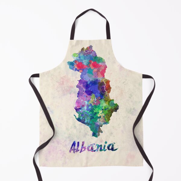 Item preview, Albania watercolor map designed and sold by paulrommer.