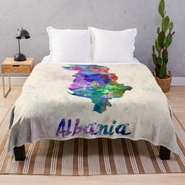 Item preview, Albania watercolor map designed and sold by paulrommer.