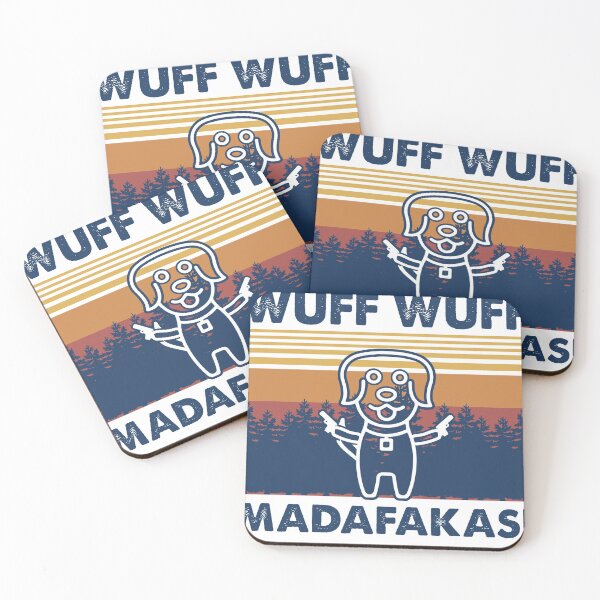 Item preview, Woof Woof Madafaka's Vintage Crazy Dog Funny Graphic designed and sold by lotushaza.