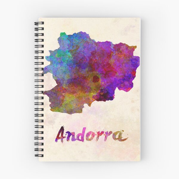 Item preview, Andorra watercolor map designed and sold by paulrommer.