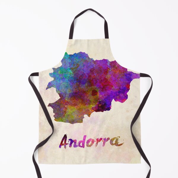 Item preview, Andorra watercolor map designed and sold by paulrommer.