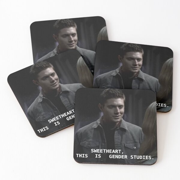 Item preview, "Sweetheart, this is gender studies." Dean Winchester Quote designed and sold by jennifersbodies.