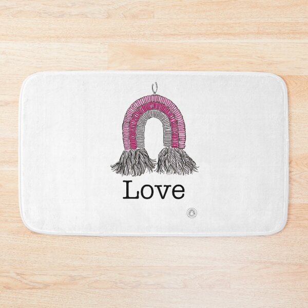 Item preview, Love #2 - a Macrame Rainbow Wall Hanging Illustration - Christian Faith Based Art designed and sold by GroovyChristian.