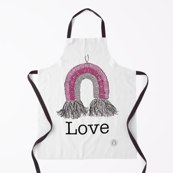 Item preview, Love #2 - a Macrame Rainbow Wall Hanging Illustration - Christian Faith Based Art designed and sold by GroovyChristian.