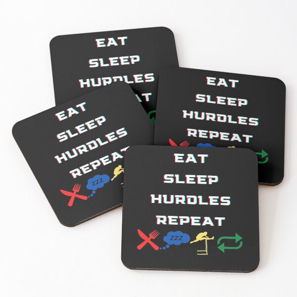 Item preview, Eat, sleep, hurdles, repeat, funny tshirt designed and sold by Coots89.