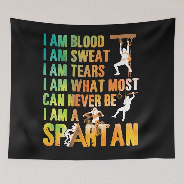 Item preview, Spartan I Am Blood Sweat Tears I Am A Spartan designed and sold by teest2209.