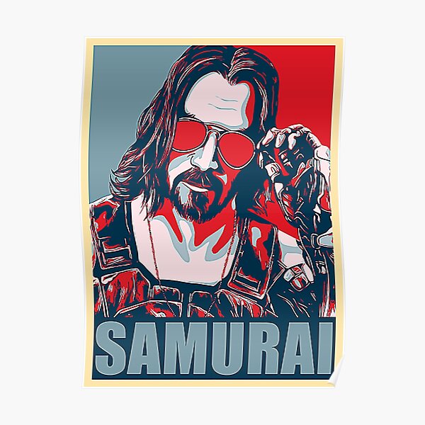 Cyberpunk - Johnny Silverhand - Samurai Shirt Poster