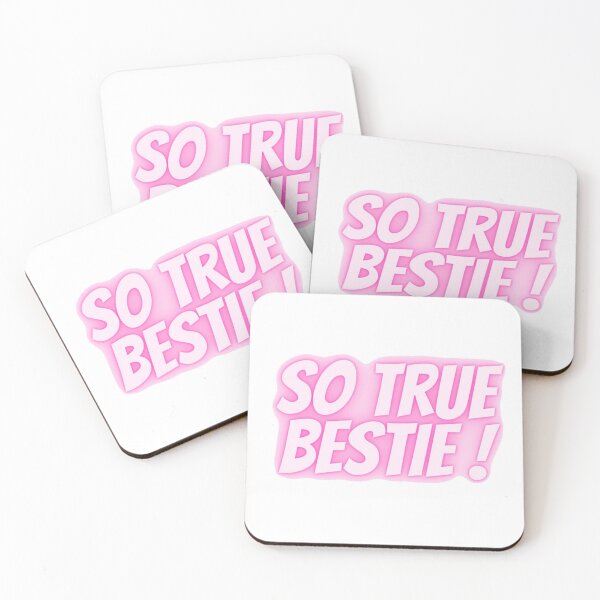 Item preview, So true bestie pink designed and sold by Amnaatiq.