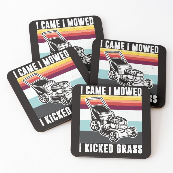 Item preview, I Came I Mowed I Kicked Grass Funny Gardening Lawn Mower designed and sold by BiancaMoss51.