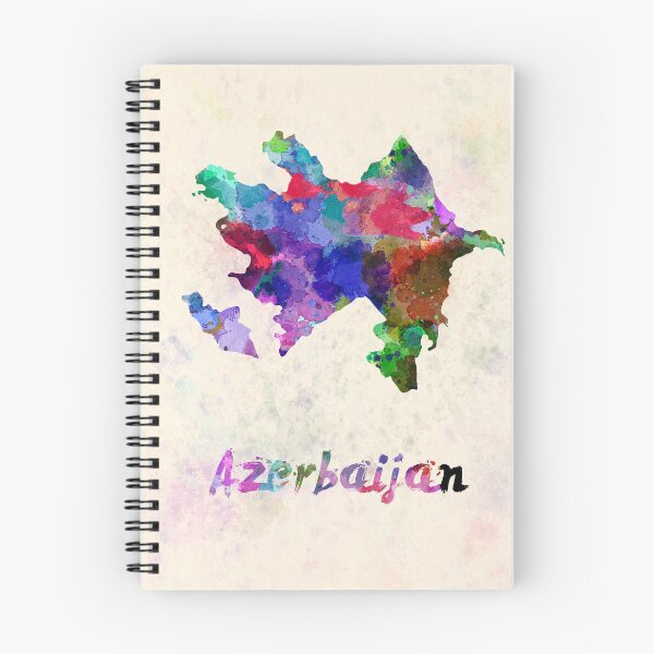 Item preview, azerbaijan watercolor map designed and sold by paulrommer.