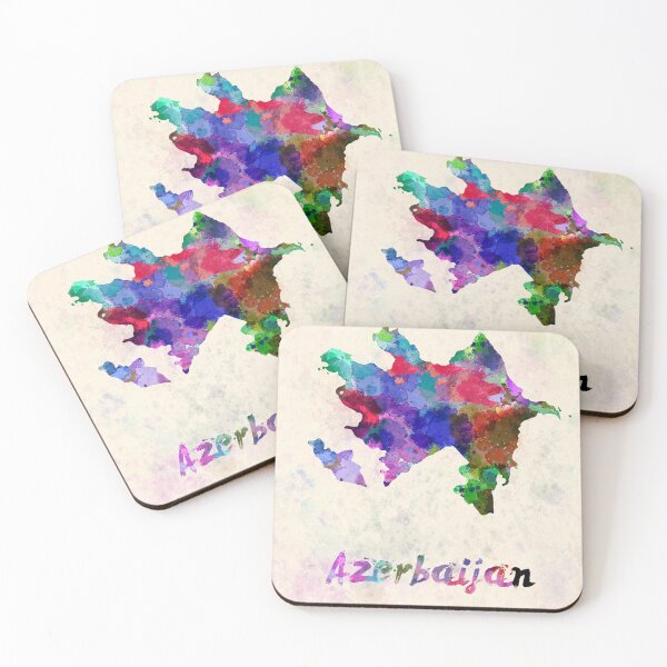 Item preview, azerbaijan watercolor map designed and sold by paulrommer.