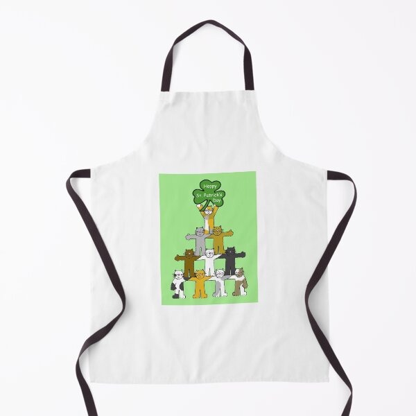 Item preview, St. Patrick's Day Cartoon Cats and Shamrock designed and sold by KateTaylor.