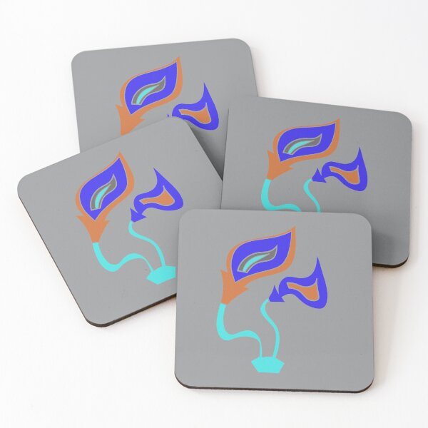 Item preview, Funky Blue Fire Flowers1 designed and sold by VazMasDesign.