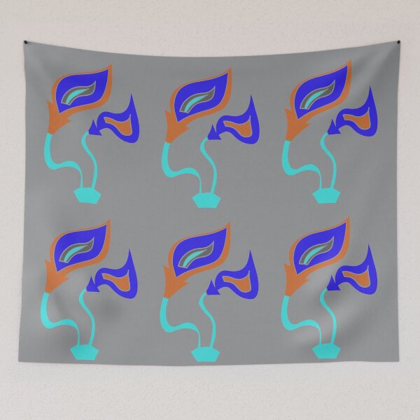 Item preview, Funky Blue Fire Flowers1 designed and sold by VazMasDesign.