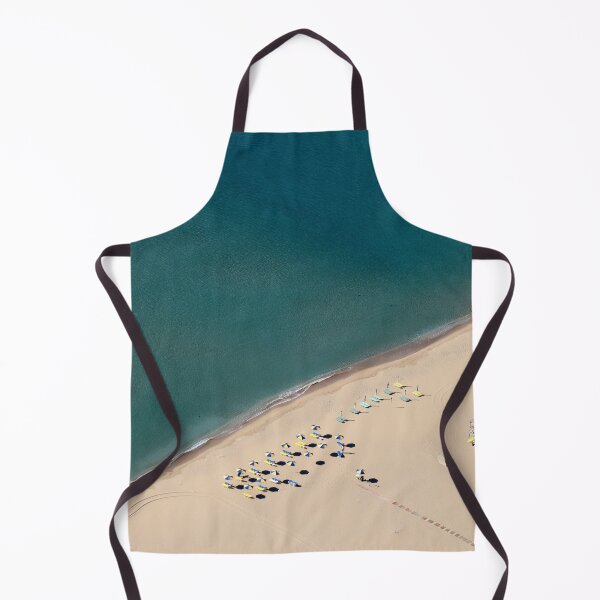 Item preview, Drone or aerial view of empty beach with umbrellas and beds in Greece designed and sold by Michaelerch.