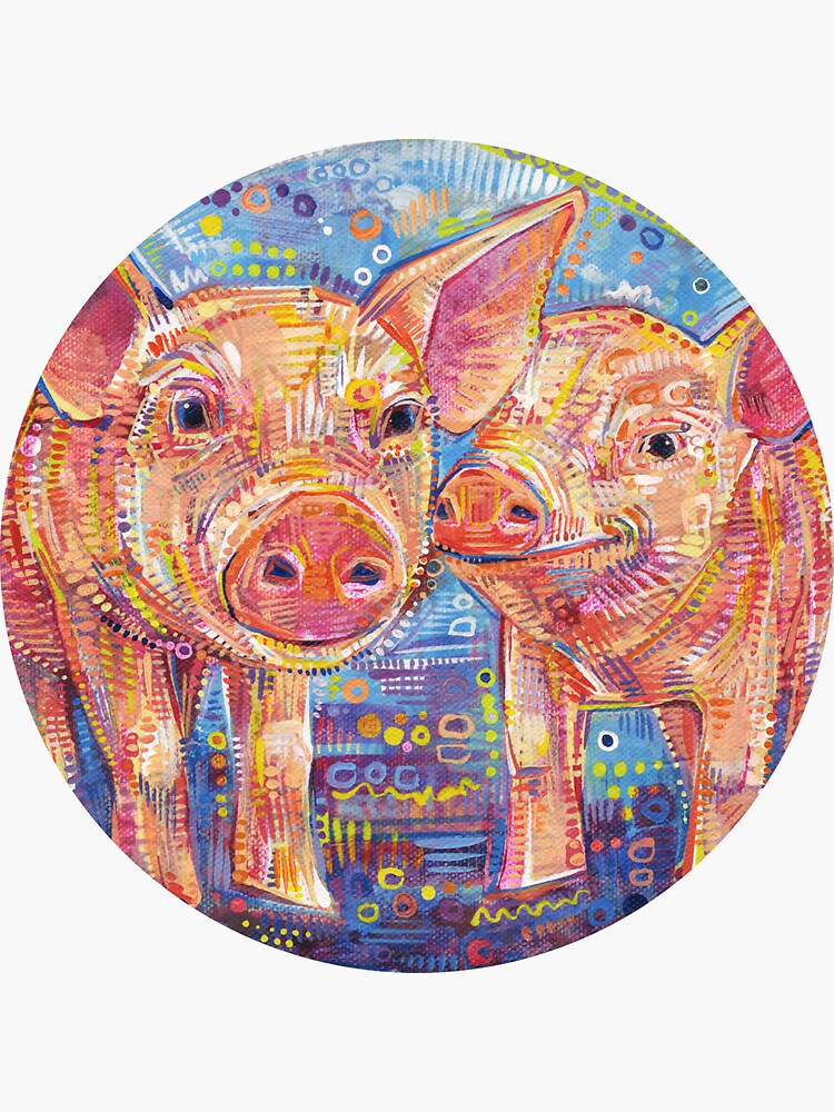 Piggles Painting - 2014 by gwennpaints