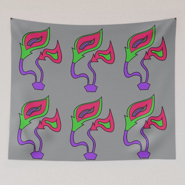 Item preview, Funky Green Fire Flowers designed and sold by VazMasDesign.