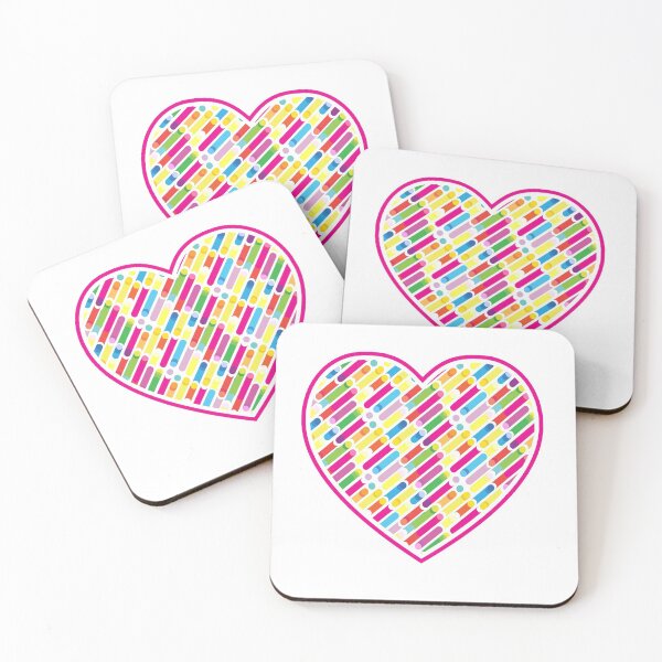 Item preview, Heart modern rainbow pattern, Multicolored lines dynamic pixels contemporary art design. Heart Love symbol. Gamer Summer 2024 designed and sold by sofiartmedia.