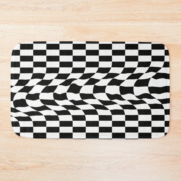 Item preview, Monochrome distorted checkered pattern designed and sold by SJAPhoto.