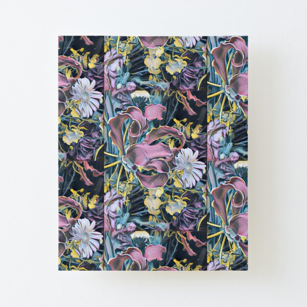 Grande Flora in Midnight | BOTANICALS Canvas Mounted Print