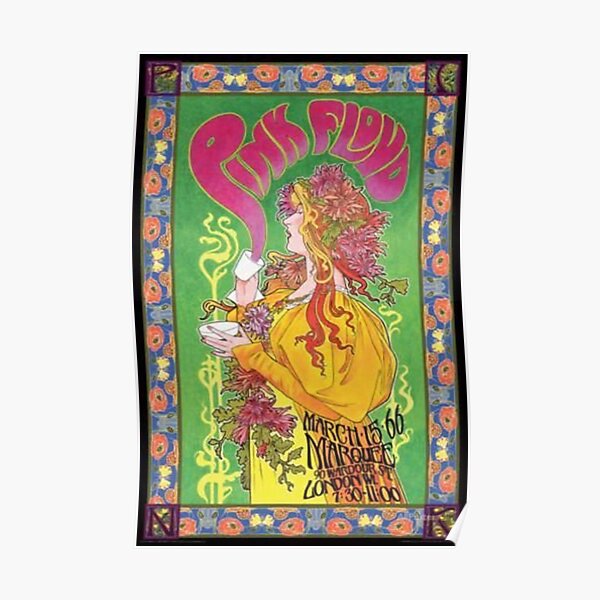 Affiche du Pink Floyd Marquee Club 1966 Poster