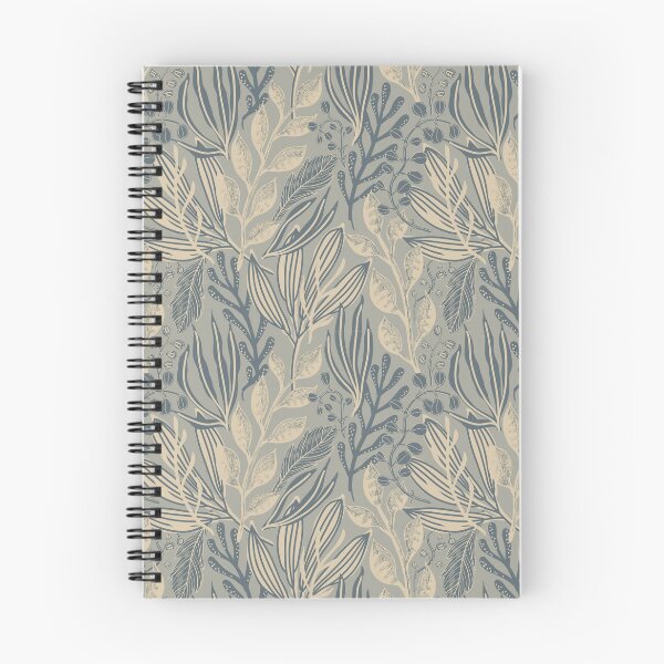 Item preview, Rich Grey Leaves Pattern designed and sold by GeeHanz.
