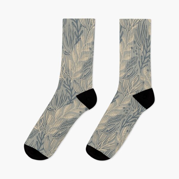 Item preview, Rich Grey Leaves Pattern designed and sold by GeeHanz.