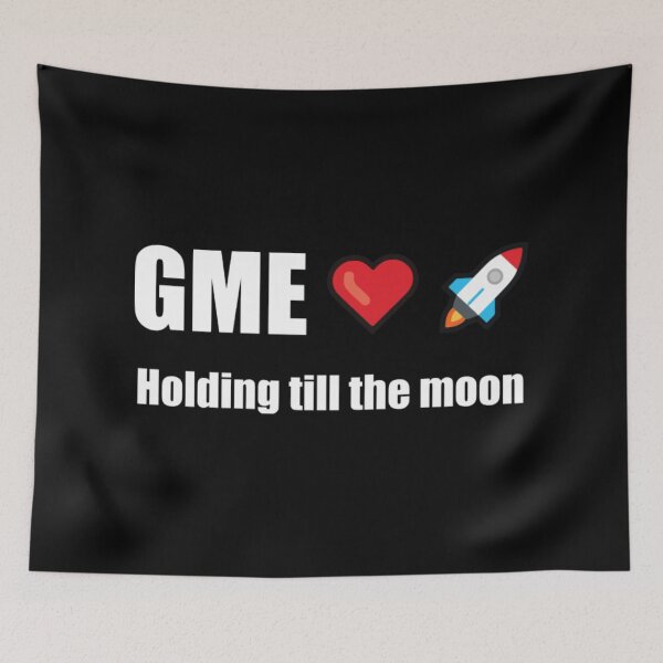 Item preview, Gamestop gme holding till the moon designed and sold by GarciaSharkey.